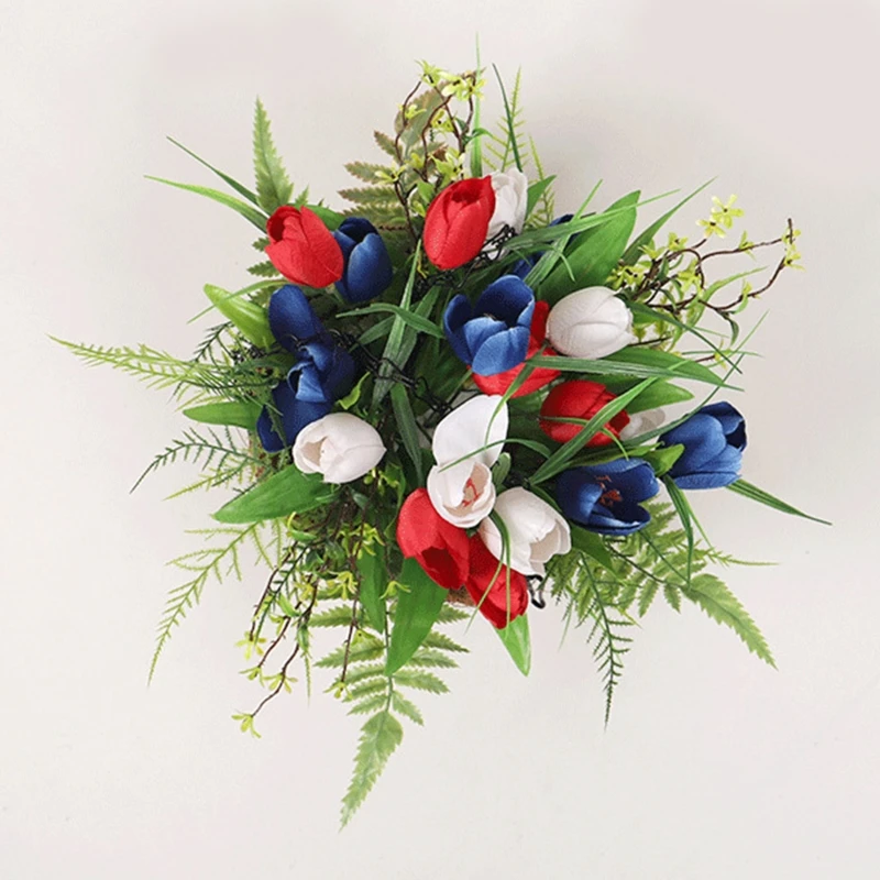 Металлическая подвесная корзина для цветов в виде тюльпана |