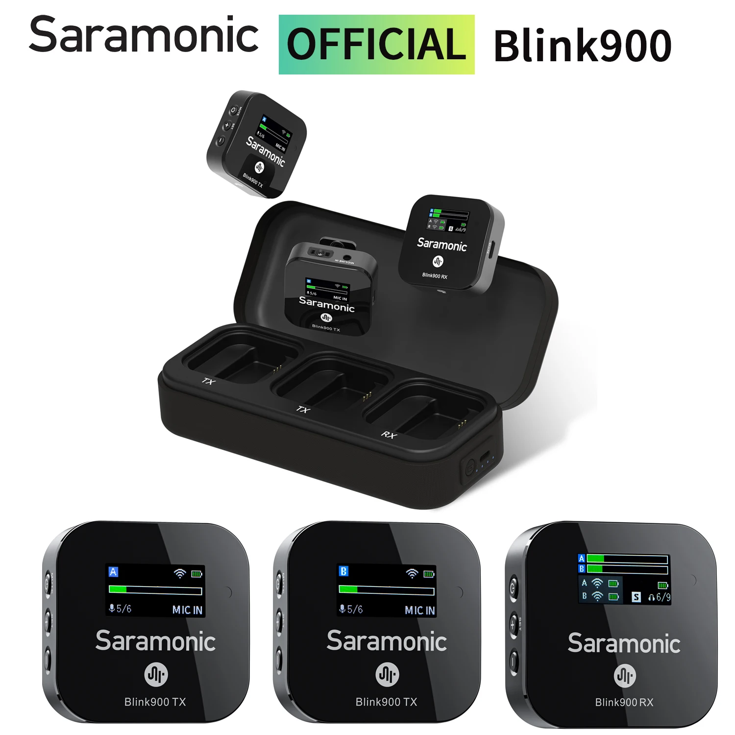 Беспроводной микрофон Saramonic Blink900 B2 портативный мини-микрофон для записи аудио и