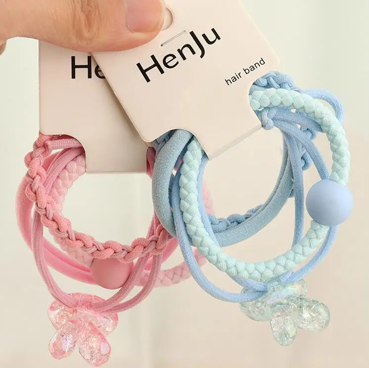 4 шт./набор резинки для волос карамельных цветов