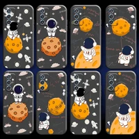 astronaut yellow planet formula for samsung a11 a21s a31 a32 a41 a51 a71 a52 a72 4g 5g phone case funda coque liquid silicon
