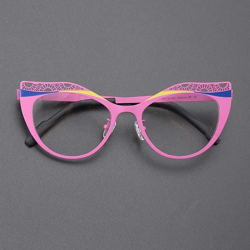 Цветная Ультралегкая титановая нишевая оправа для очков мужчин и женщин Модный