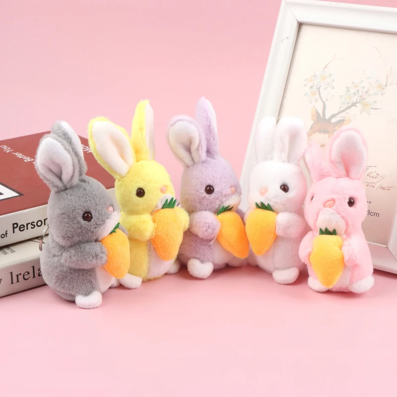 

10 см Милая животная планшетория кукла кавайная комната Настольный Диван Декор Кролик плюшевая мягкая игрушка Удобная кукла брелок подвеск...