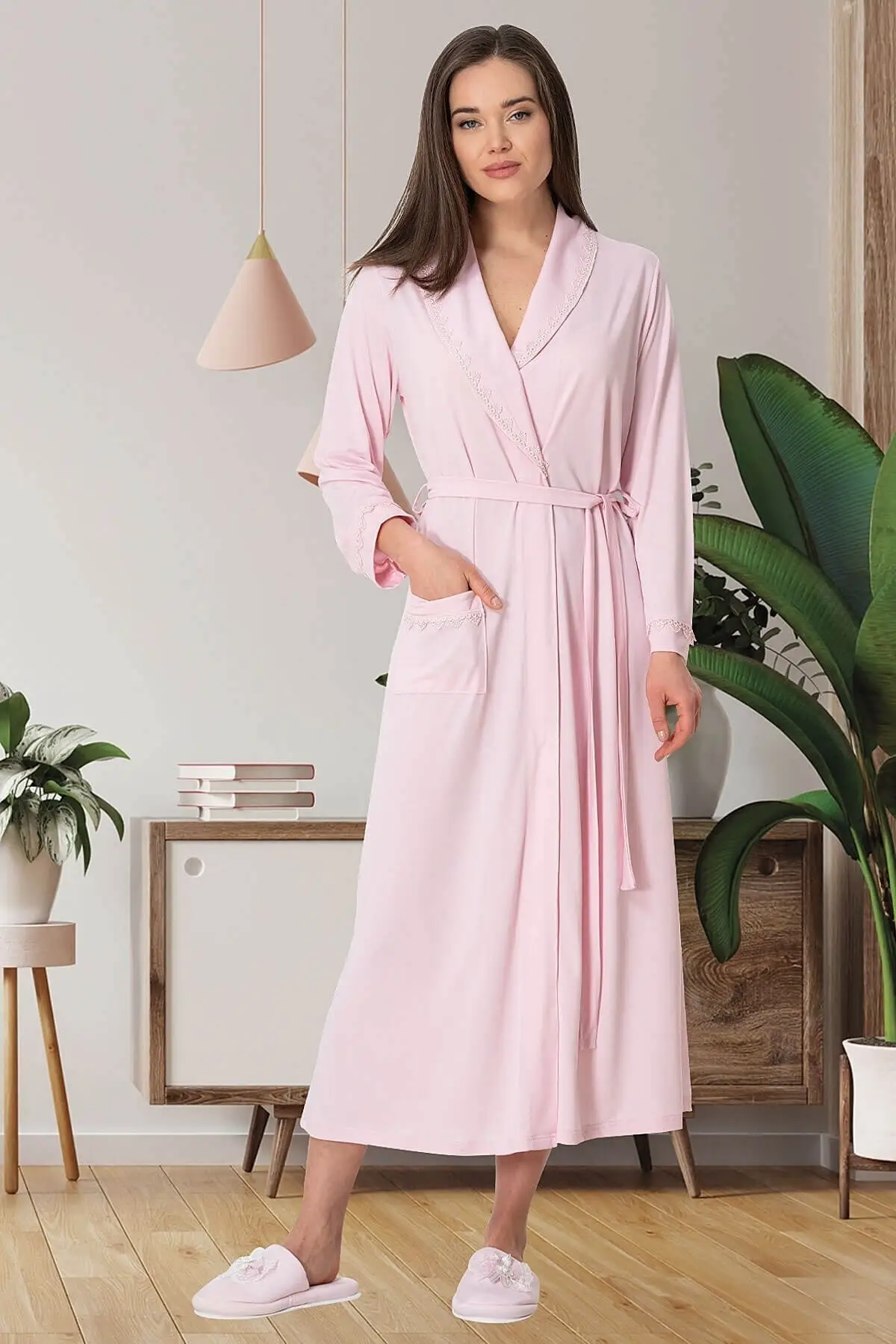 

Dressing Gown Gown Cotton Plus Size Fashion Robe Robe Sexy Peignoir Kimono Bride Sleepwear Night Gown Gown