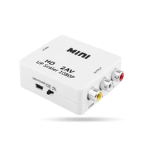 hdmi compatible to av rca converter adapter ntscpal avcvsb lr video converter box composite connector for tv dvd wholesales