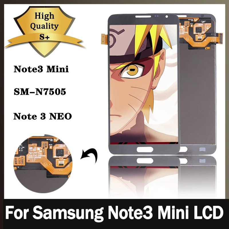 

Оригинальный ЖК-дисплей для Samsung Galaxy Note3 Mini N7505, ЖК-дисплей с сенсорным экраном и дигитайзером в сборе для Samsung Galaxy Note 3 NEO, ЖК-дисплей