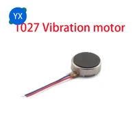 10pcs dc3v micro vibration motor mini flat pager electronic mobile phone button battery glue 1027 vibration motor flat motor