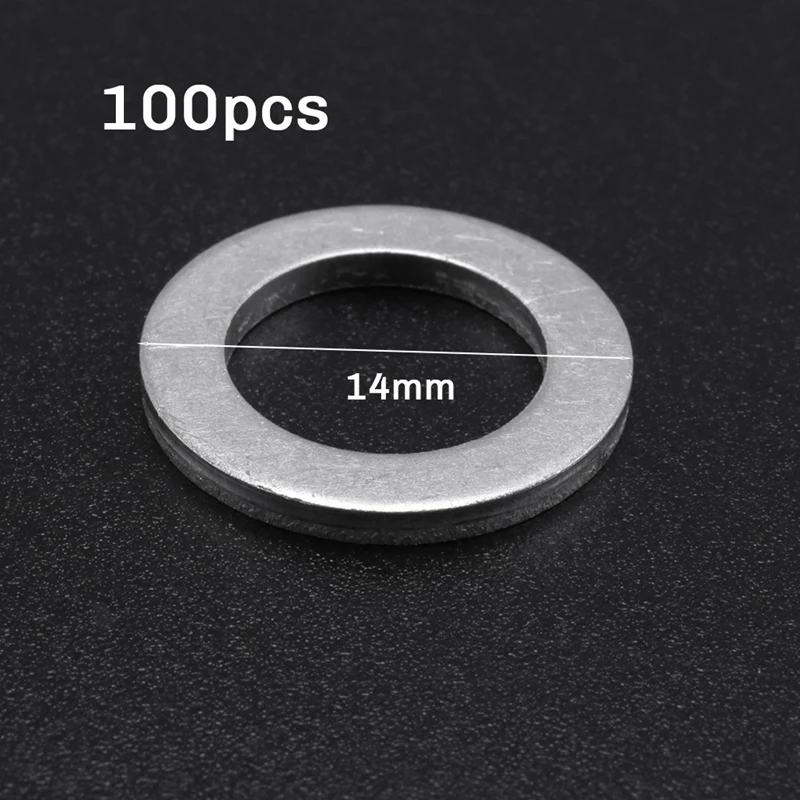 100 шт. 94109-12000 дробильные шайбы для сливной пробки масла 14 мм Honda Odyssey Accord Civic Crv Acuraa Mdx