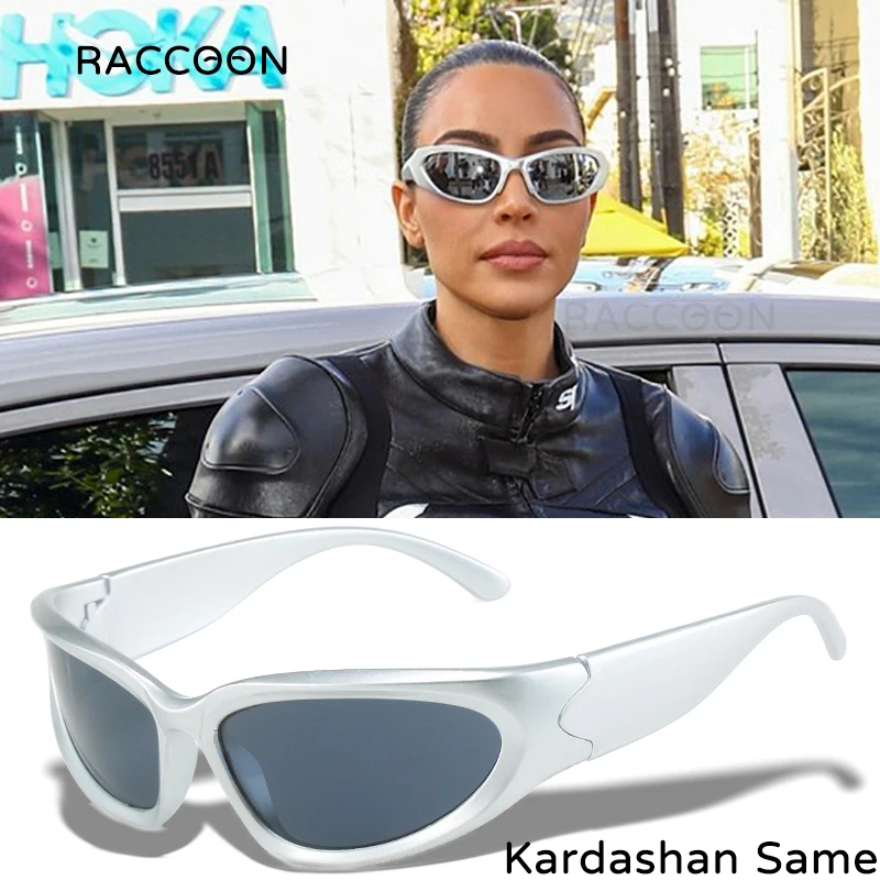 Kardashan Outdoor Sport Sunglasses Women 2000S 90S Aesthetic Y2K Sun Glasses Men Vintage Shades Fashion Cool Punk Goggle Eyewear