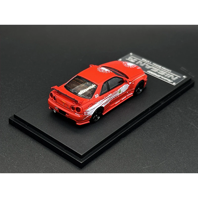 FS В наличии 1:64 Skyline GTR R34 Z Tune FNF Racing Коллекция литых моделей автомобилей Быстрая