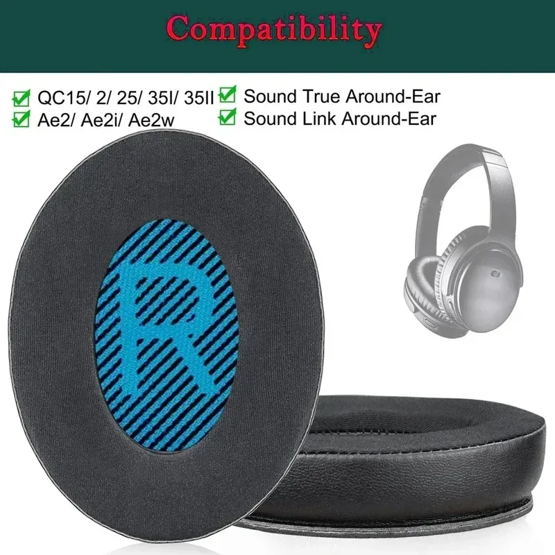 Фото Сменные охлаждающие гелевые амбушюры для наушников Bose QC45 QC35 QC35 ii Gaming QC15 QC25 AE2 AE2i AE2w SoundLink AE QCSE №1