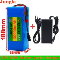 jungla original 36v battery 10s4p 30ah battery pack 500w high power battery 36v 30000mah ebike electric bicycle bms42v charger