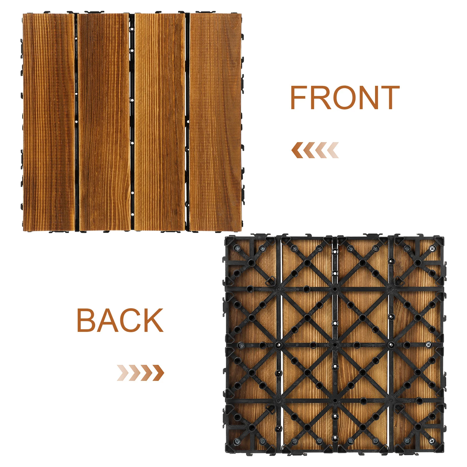 Фотоплитка деревянная напольная плитка карбонизированная палуба соединение Pinus