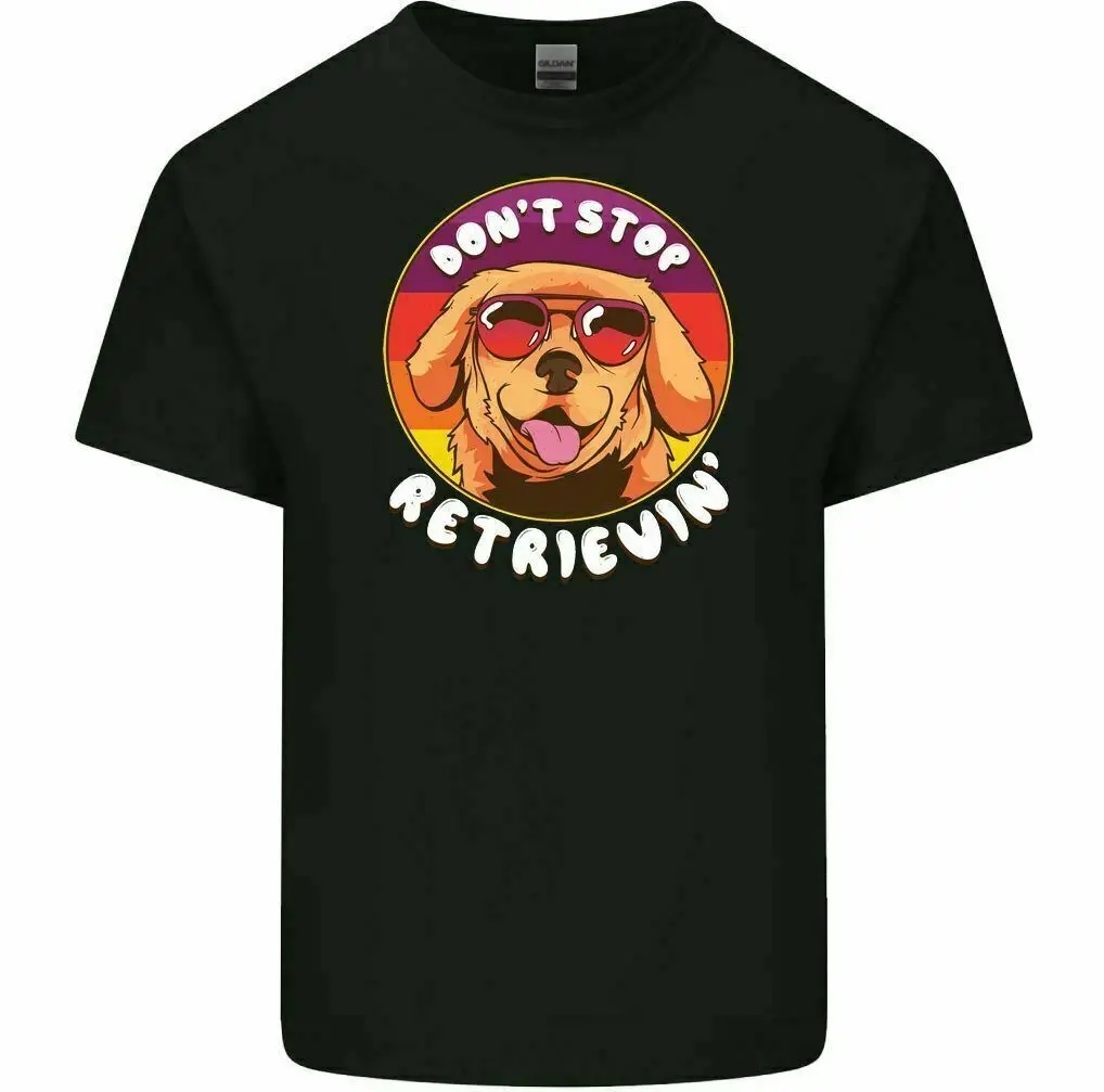 

Don'T Stop Retrieving Men's Funny T-Shirt Golden Retriever Dog Lover Puppy