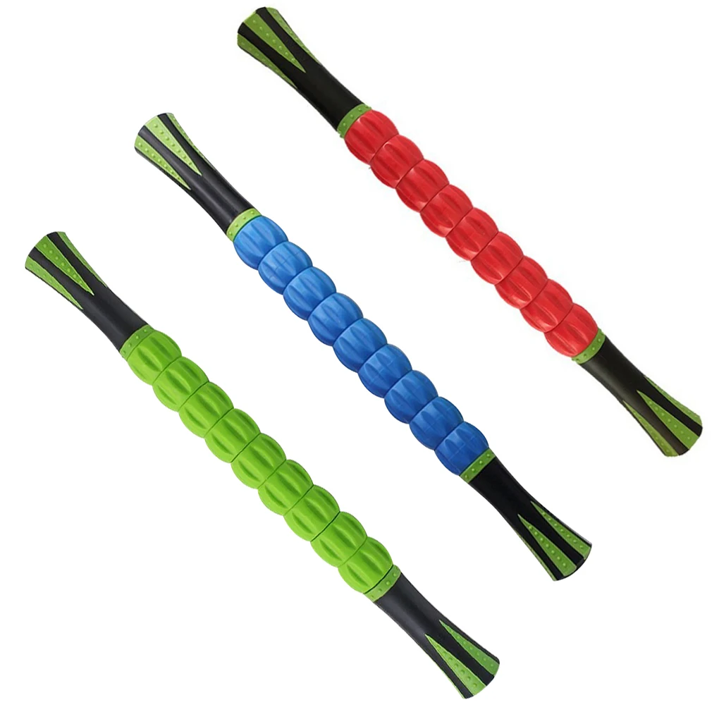 

Muscle Roller Massager Body Massage Stick Leg Back Recovery Care Tool for Fitness Athletes Green