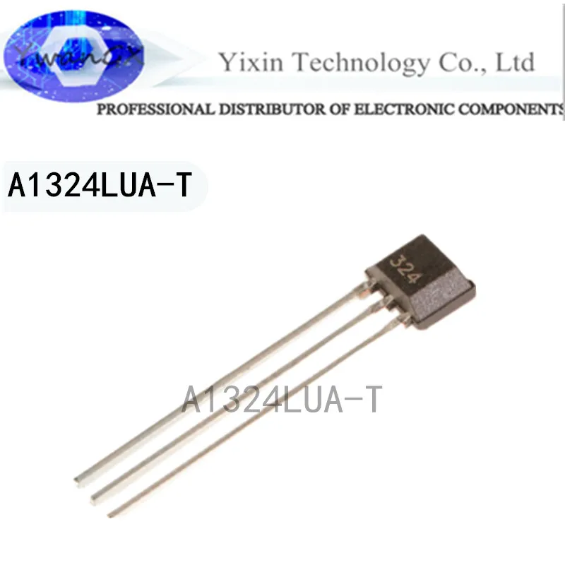 

5pcs a1324lua-t Hall effect sensor silk screen 324 high precision linear sip3 inline to92