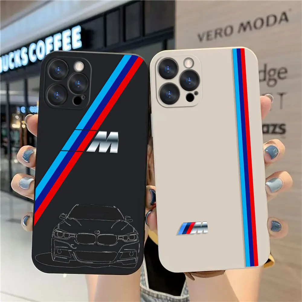 Case For Apple iPhone 14 13 12 11 Pro XS Max Mini X XR SE 7 8 6S Plus Case Funda Cqoue Shell Capa Luxury Sports Car B-BMW Drift