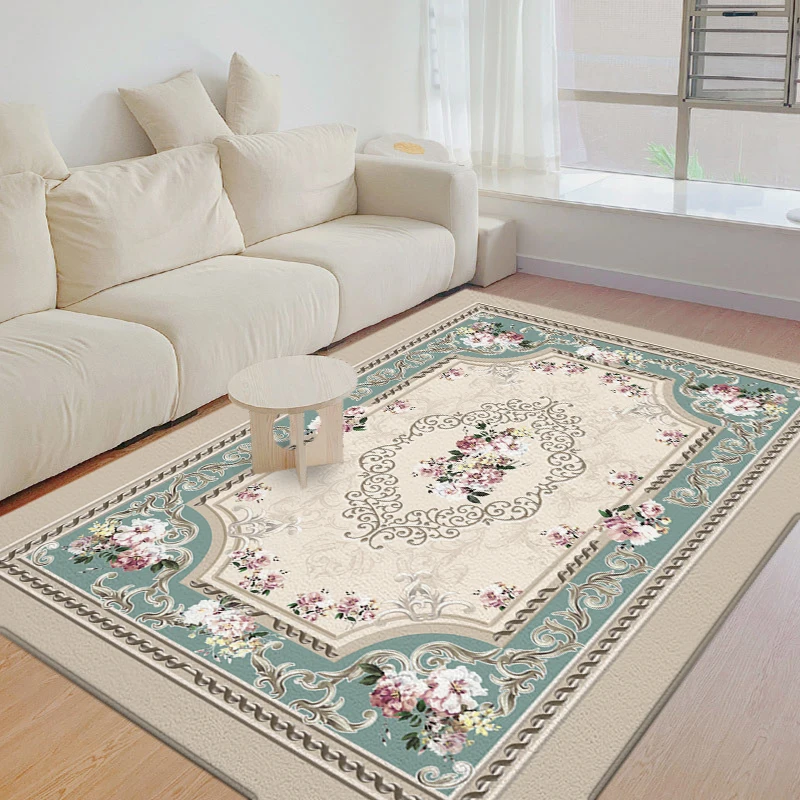 Европейский современный коврик ретро бархатный ковер для гостиной спальни Декор