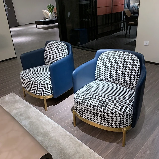

Современный Кожаный Стул с тканевым покрытием, роскошная мебель для отдыха, кресло, мебель для гостиной, домашние диваны