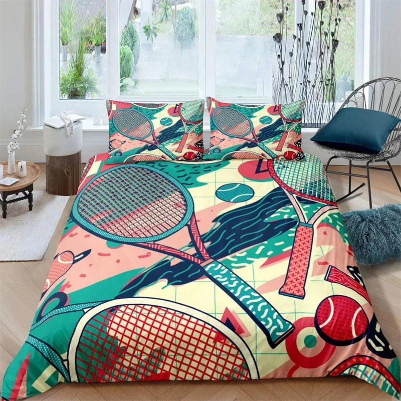 Комплект пододеяльников с теннисным мячом тематический комплект постельного
