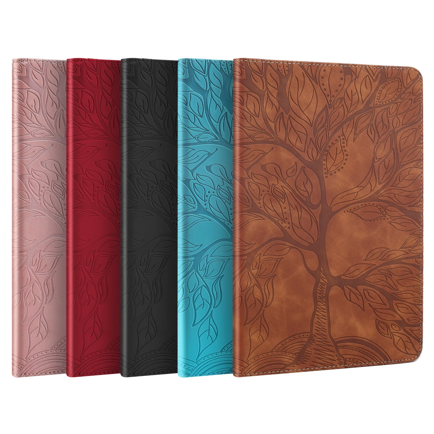 For OPPO Realme Pad 10.4 2021 RMP2102 RMP2103 Case Cover Funda Tablet 3D Embossed Life Tree Wallet Stand Cover images - 6