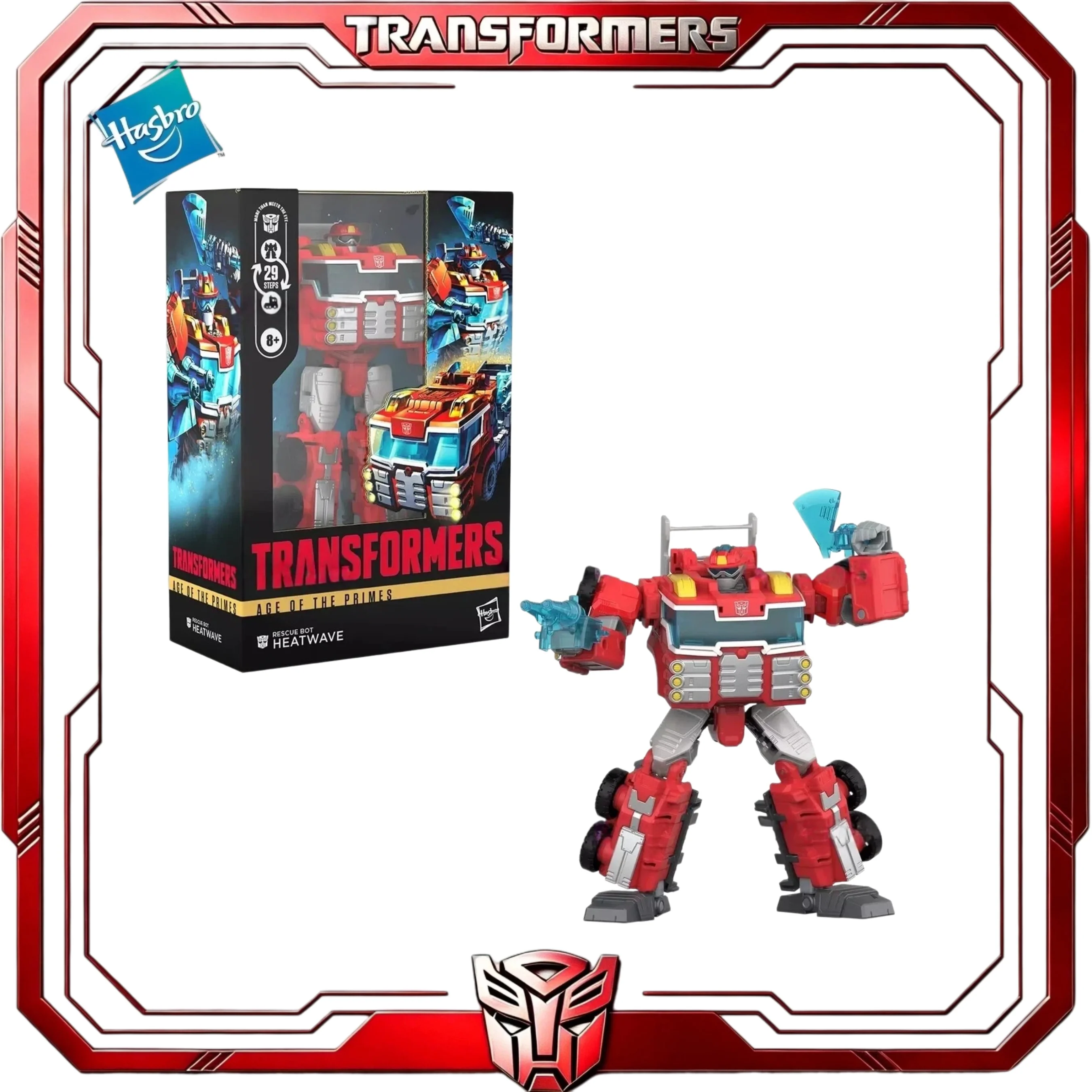 В наличии: Коллекционная фигурка Hasbro Transformers Age of the Primes Rescue Bot Heatwave Voyager, подарок для хобби-коллекционеров (art.: 3920dc1fff4cc) - 3920dc1fff4cc