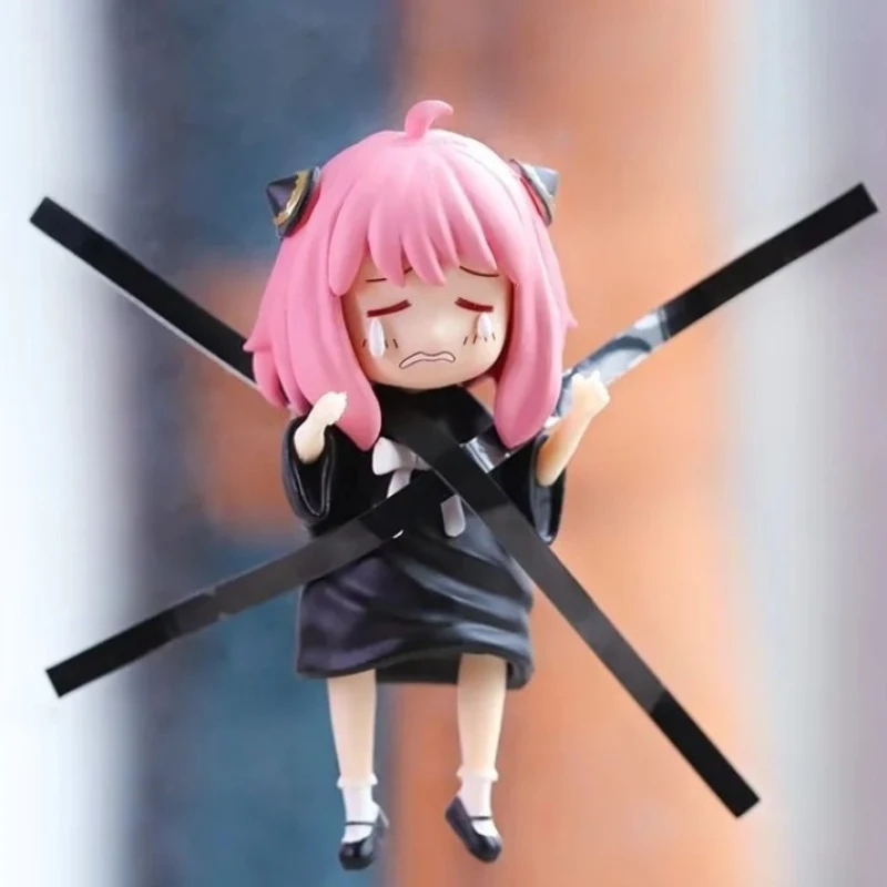 

11CM New Anime SPY x FAMILY Anya Forger wailing face wall Kawaii figure PVC Model collection Ornament Toys doll christmas gifts
