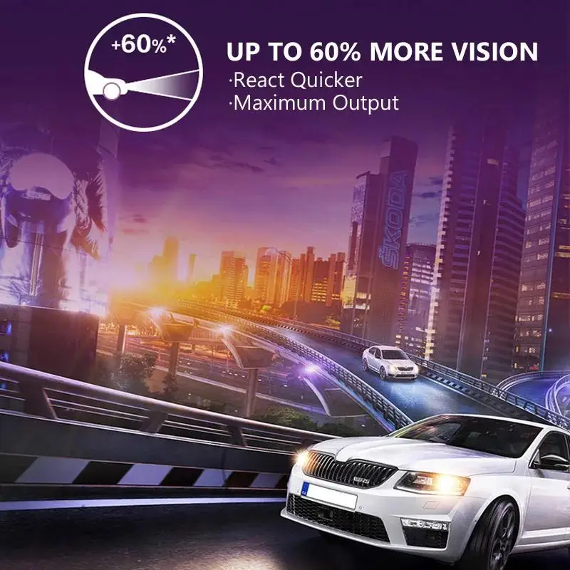 Philips H4 12 В Галогенная Автомобильная Лампа Для Фар P43t VisionPlus 3250K Увеличенная Яркость