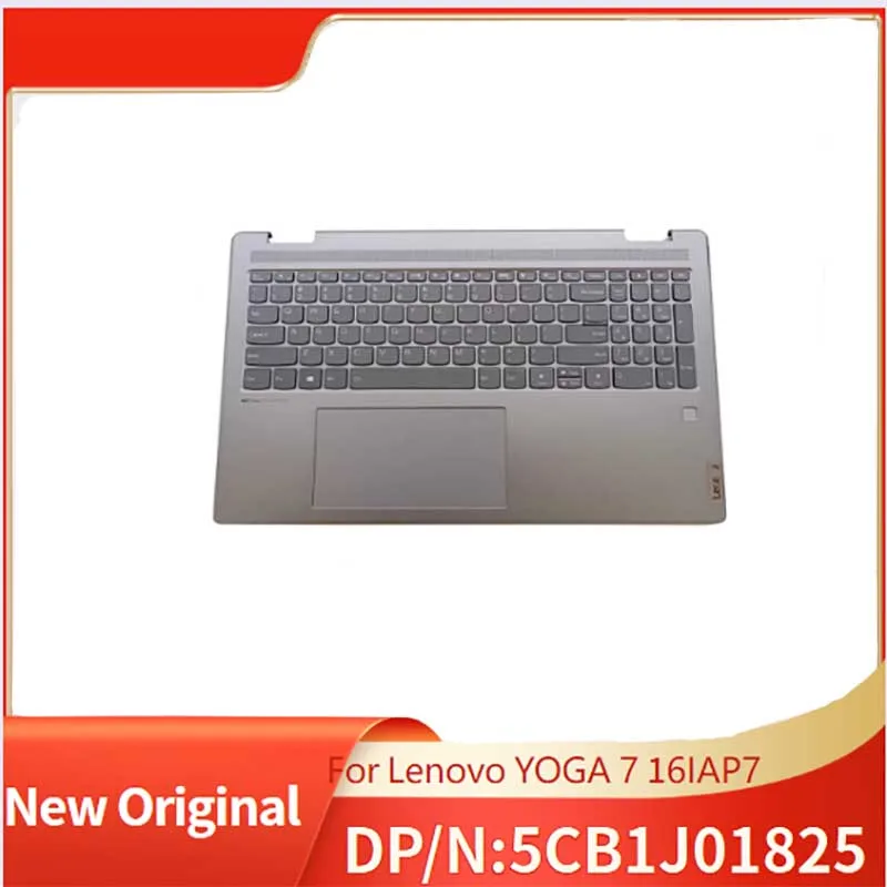 

5CB1J01825 серая брендовая новая Оригинальная верхняя крышка для Lenovo YOGA 7 16IAP7 с подсветкой/клавиатурой Tochpad