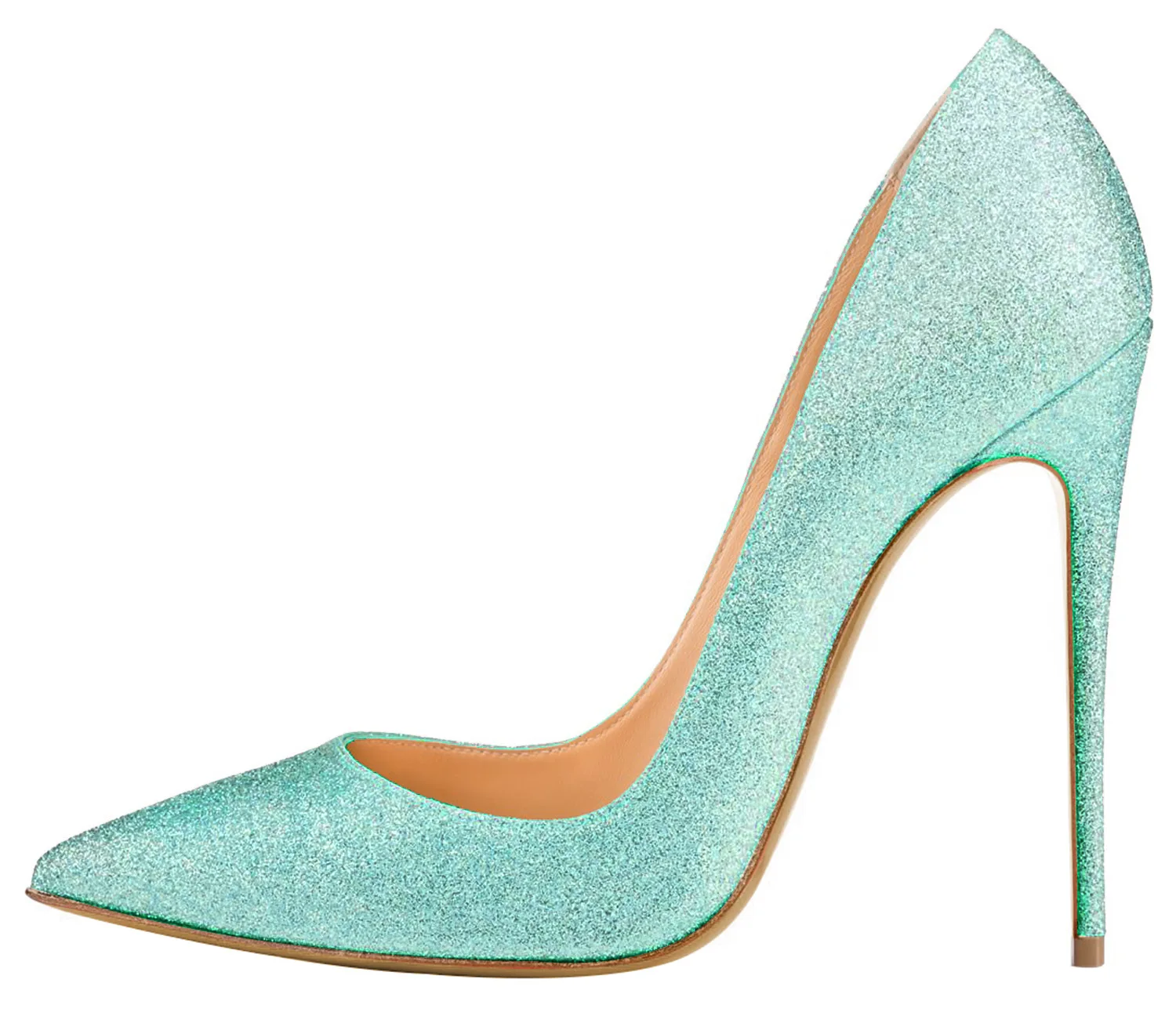 

Shimmery, pointed, 12-centimeter Stiletto pumps for women
