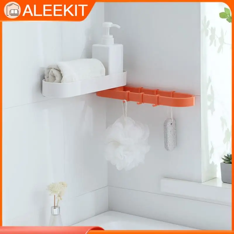 

Double Layer Storage Rack Kitchen Organizer Shelf With Hook Sink Sponge Brush Holder Bathroom Toiletries Storage Holder