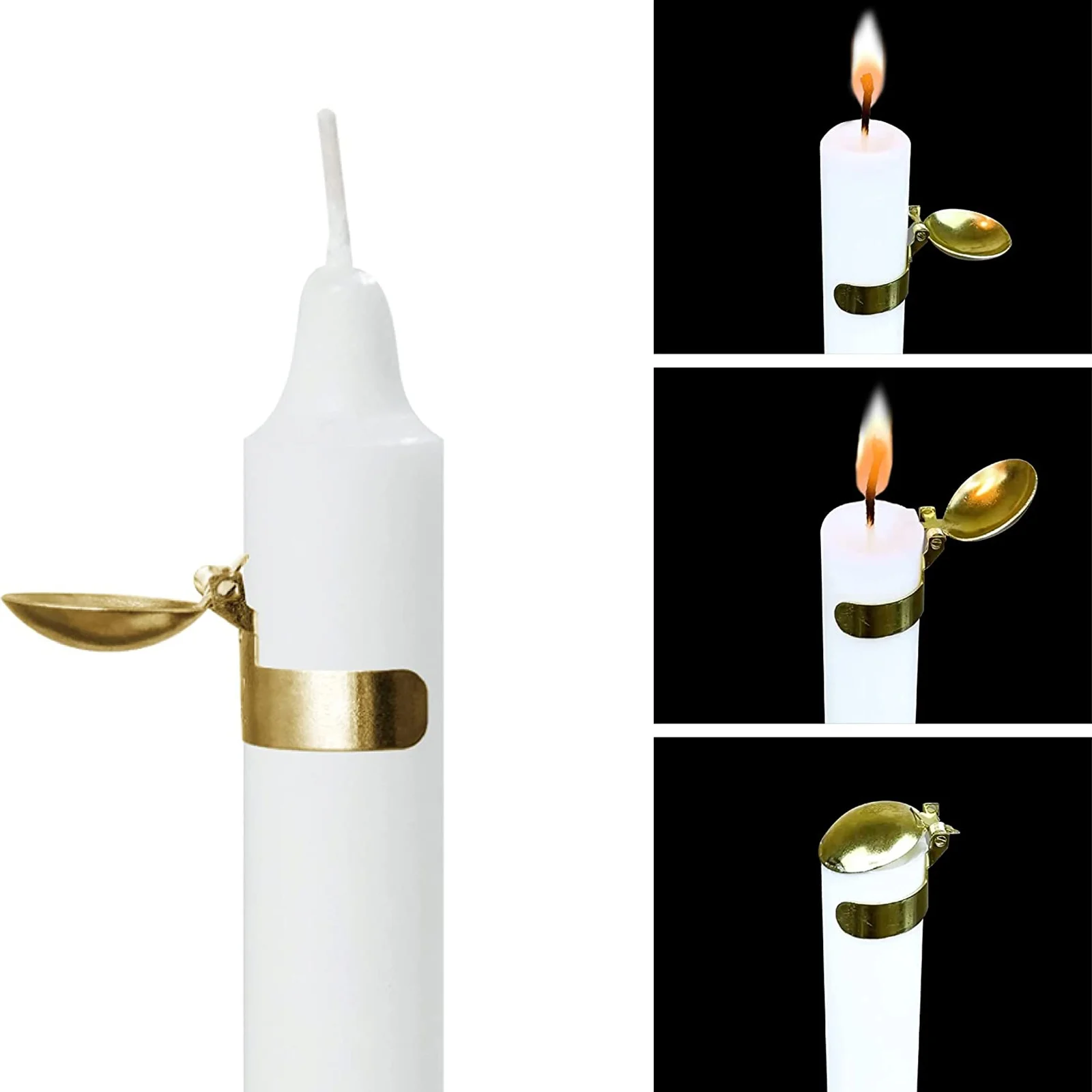 

Automatic Candle Snuffer Fire Extinguisher Candle Putting Out Flame Safely Wick Flame Extinguishing Clip For Home Outdoor Indoor