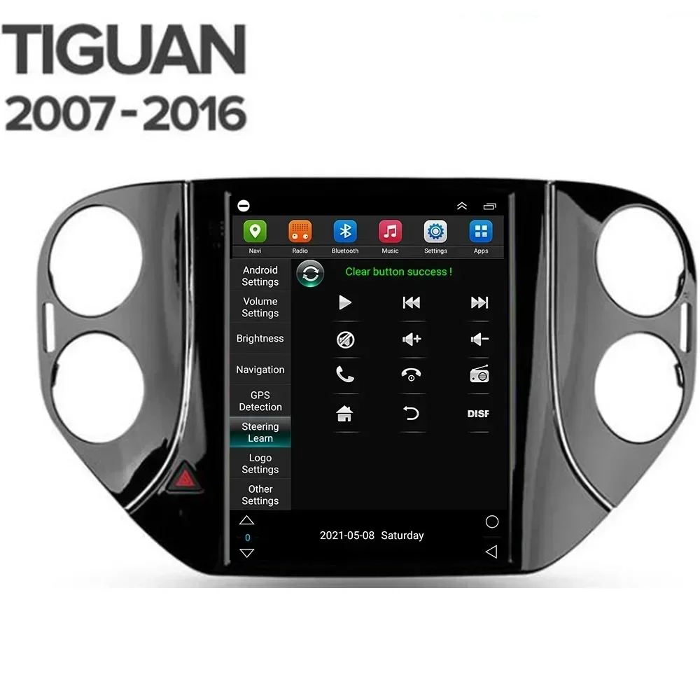 DSP Android 13 Tesla Vetical Screen Car Radio For VW Volkswagen Tiguan 2010-2036 Multimedia Navigation GPS Stereo 2 DIN no DVD