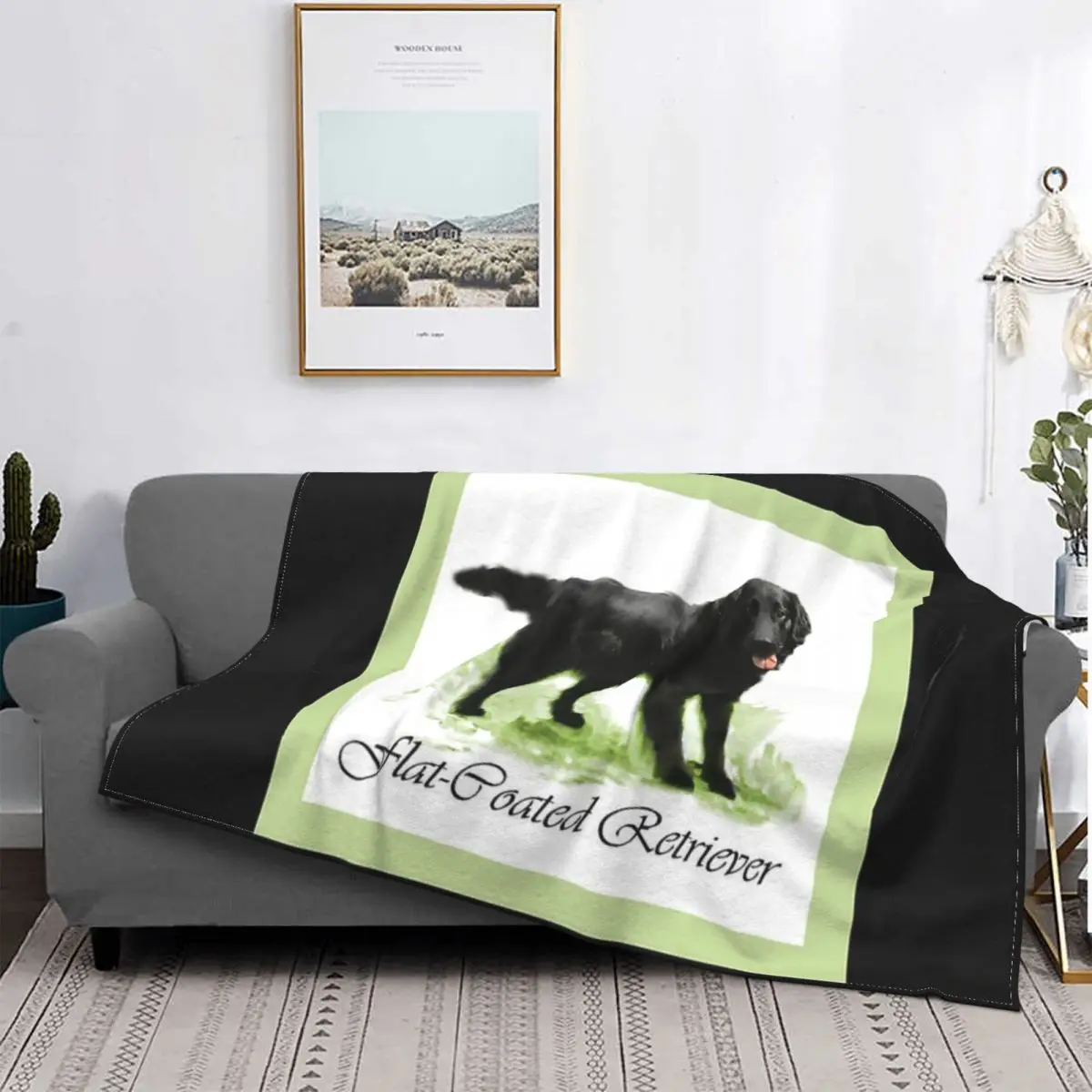 

Manta de arte para amantes del Retriever, cubierta de cama a cuadros, manta de lana de felpa de Anime, edredones y colcha de rev