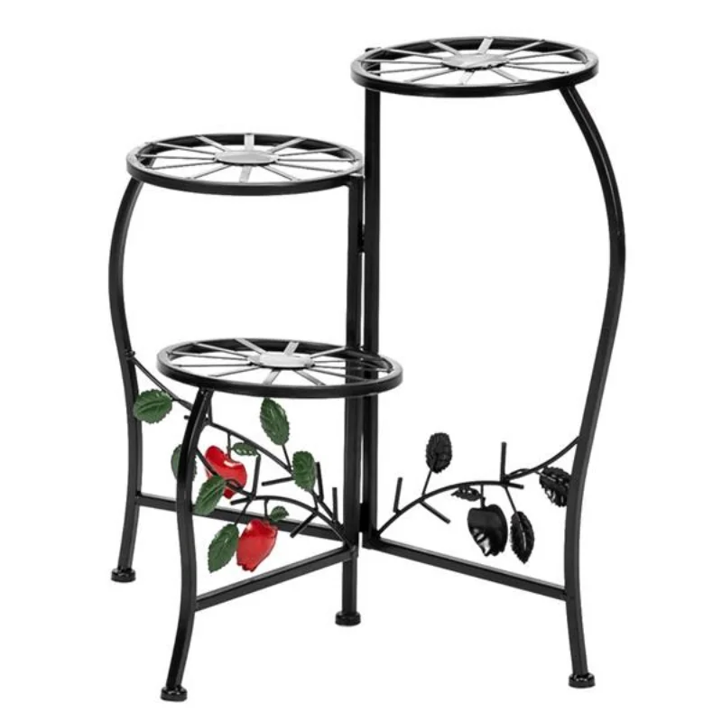 

Paint Painted Blade Shape 3 Blocks Plant Stand Black