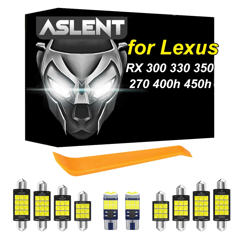 

ASLENT Canbus For Lexus RX 300 330 350 270 400h 450h RX300 RX330 RX350 RX270 RX400h RX450h 1998-2020 Auto LED Interior Light