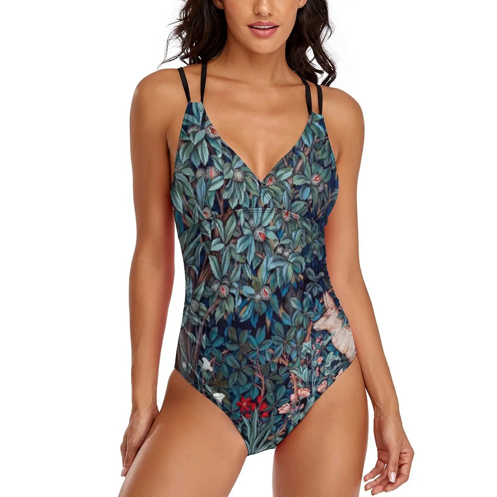 

Женский слитный купальник с принтом животных