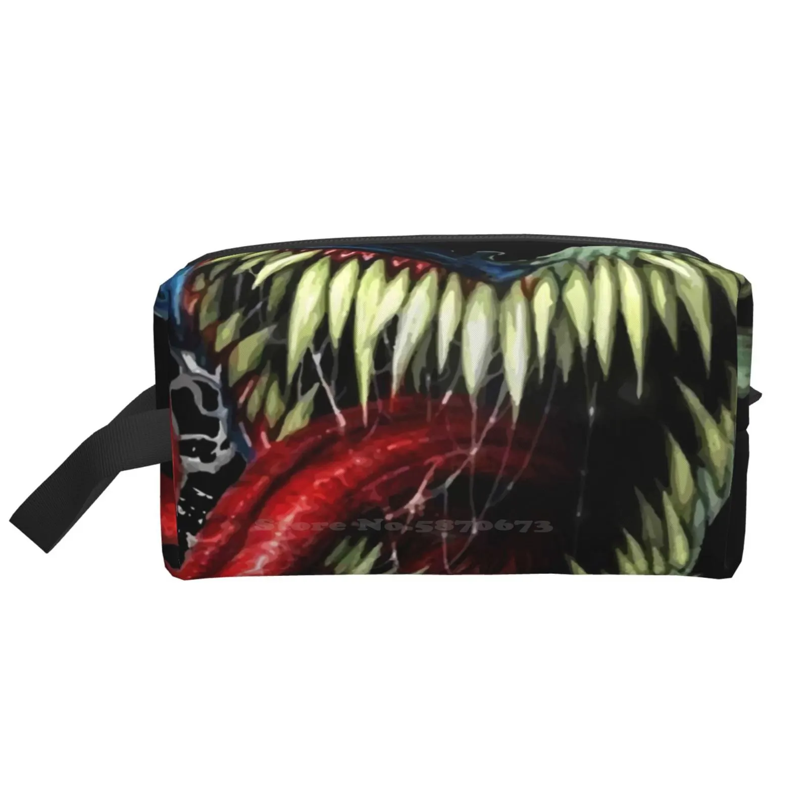 

Переносная сумка Say Cheese для путешествий, хранилище на молнии, большой размер, Веном, симбиот, комиксы спайди, супергерои, паук, Сенс, Веном