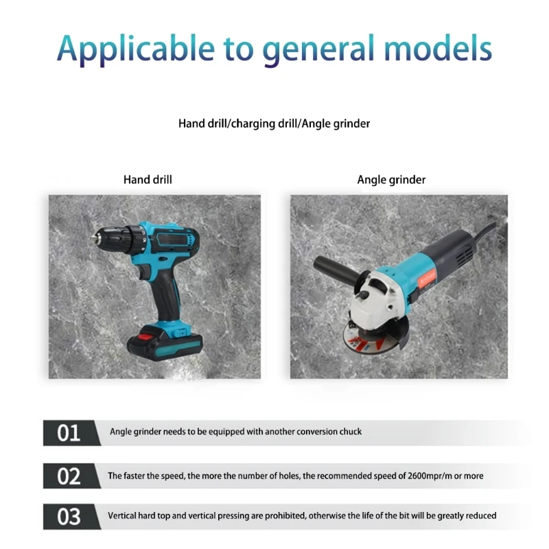 9 шт. набор сверл с резьбой для сухой алмазной вакуумной пайки корончатая пила