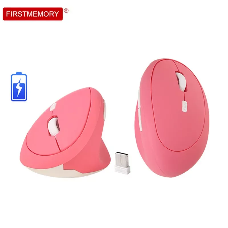 

2.4G Wireless Mouse Rechargeable Ergonomic Vertical Mouse 800/1200/1600DPI USB Mice 4 Buttons Optical Gamer Mause For Computer