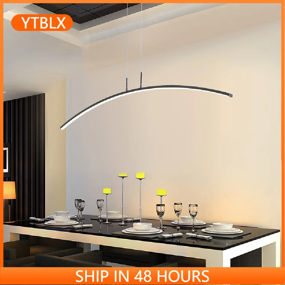 

Modern Pendant Chandelier Lighting for Office Dining Living room Kitchen home decor Lustre LED light Black Chandelier