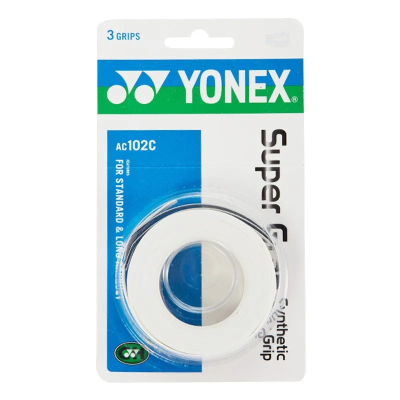 

YONEX PU Badminton Hand Glue Sports Sweat Belt Grip Glue Overgrip AC-102C-011 White Three Packs Light Thin Sticky Feel 40g
