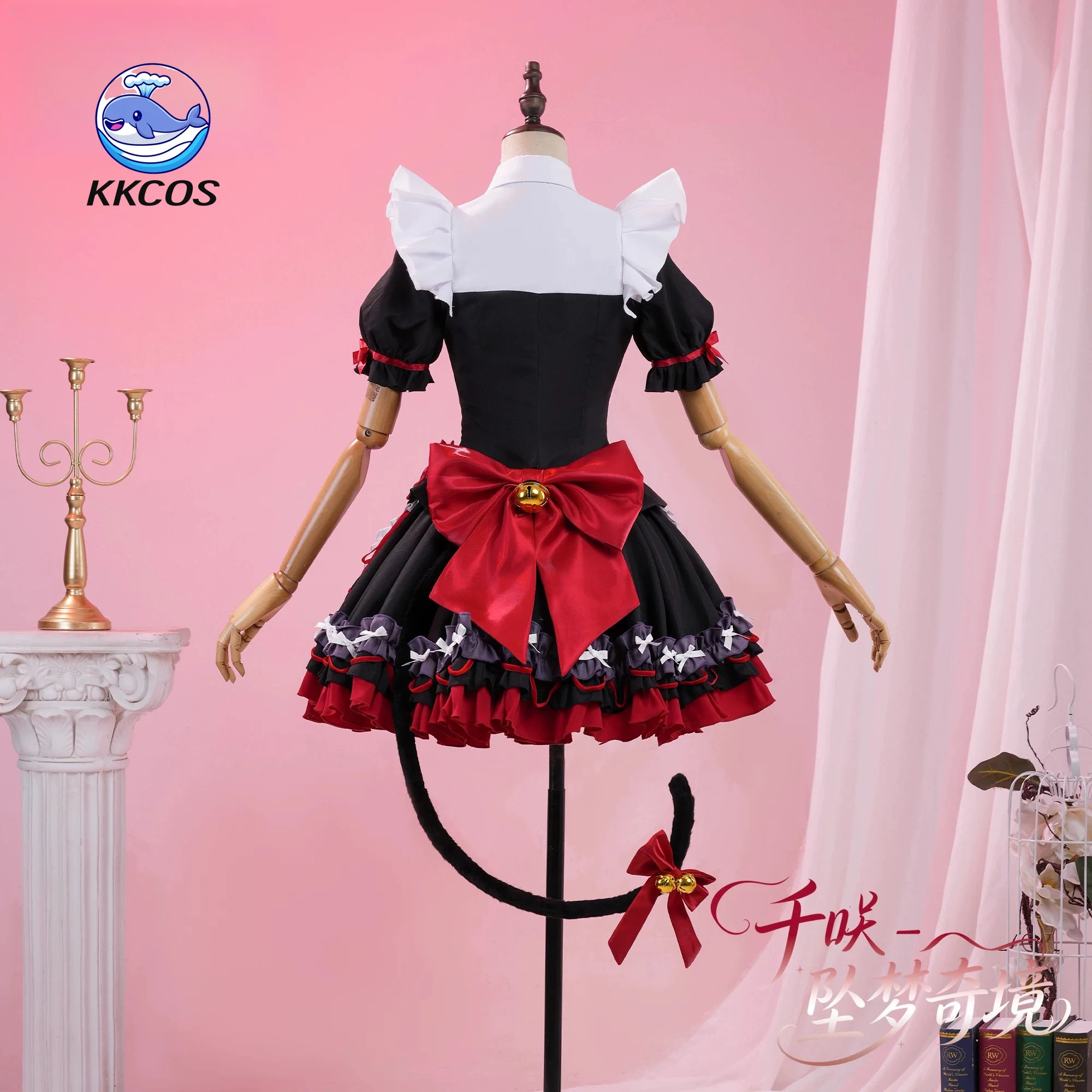 Фото KKCos Wuthering Waves Кушиба Чиса ‌   Костюм для косплея Dreamfall Wonderland, женское черное платье, Хэллоуин, Комик-Кон №4