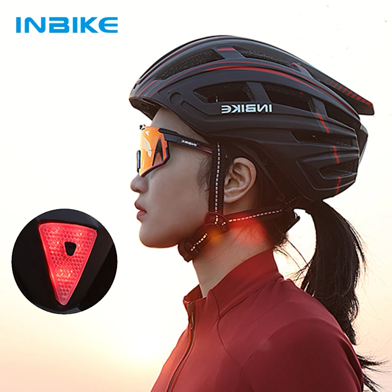 

INBIKE Bicycle Helmet Man Ultralight Helmets for Cycling MTB Road Men's Bike Helmet Mountain with Goggles Taillight Accessories