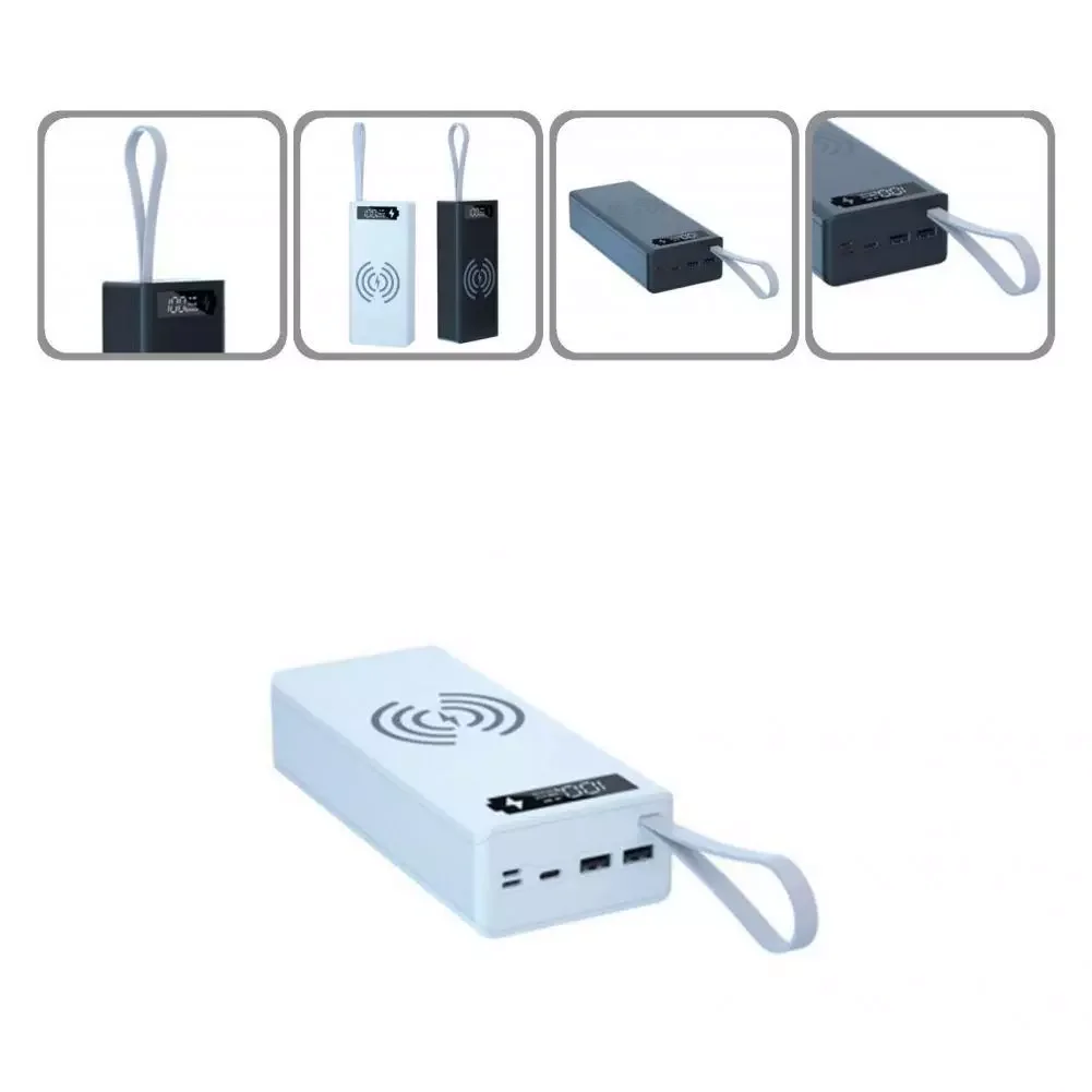 

Removable Portable Fast Wireless Charging 18650 Power Bank Case for Smart Phone