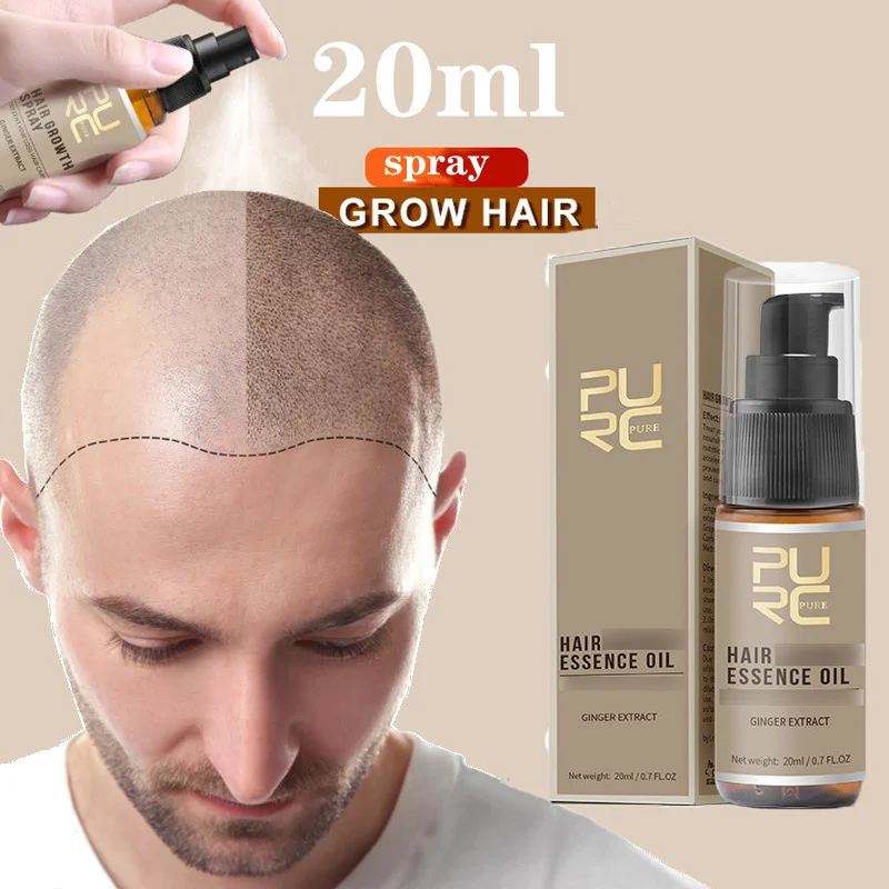 

Быстрорастущее масло для волос PURC, спрей против выпадения волос, продукт для роста волос, лечение выпадения волос, уход за волосами, сыворот...