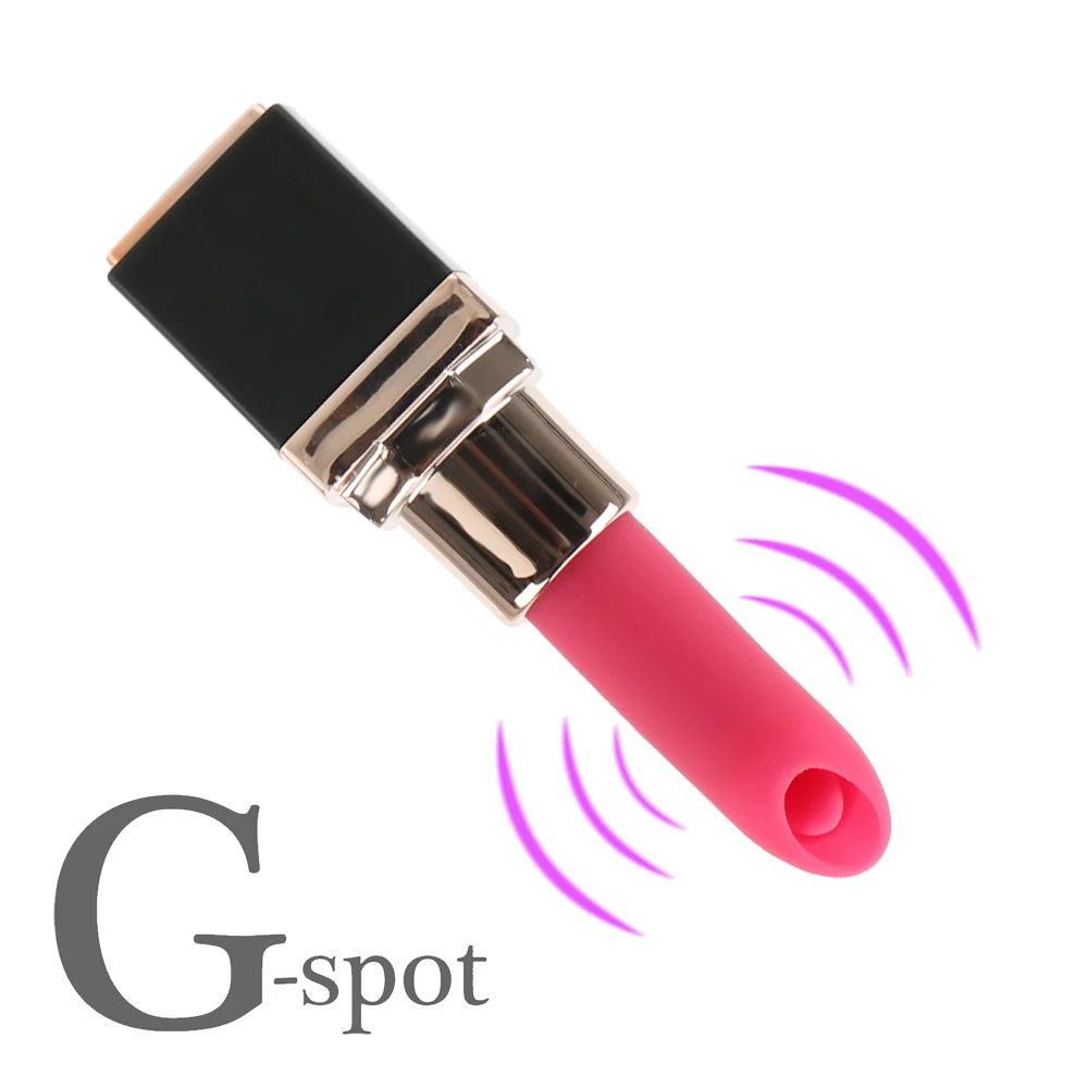 Мини-вибратор для губной помады 10-скоростной вибратор языка пуля массаж точки G