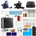Набор для тату-машинки, пистолет с чернилами, блок питания, педаль, инструменты для боди-арта, набор тату, полный набор аксессуаров от RUUS