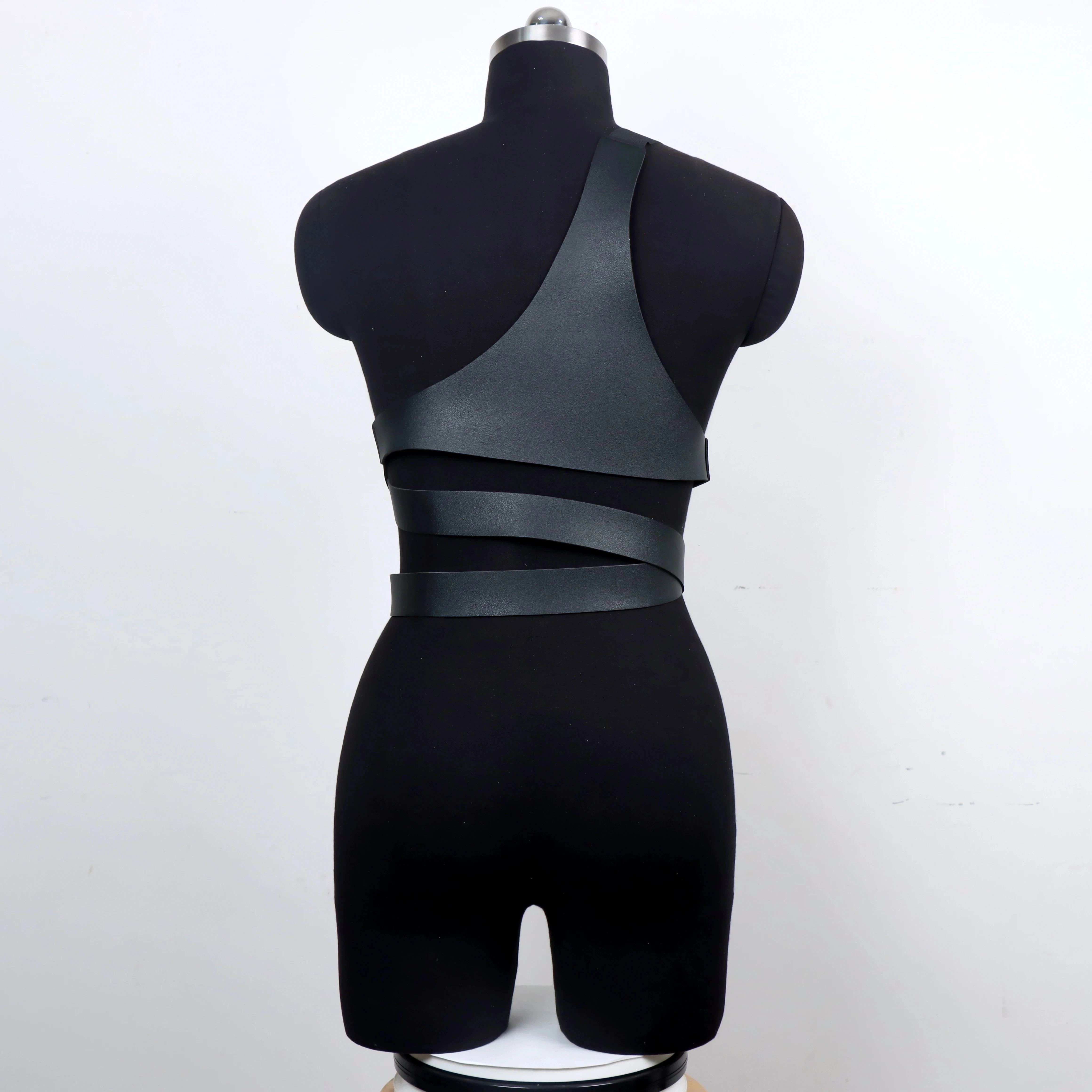 Сексуальные черные ремни из искусственной кожи модные для тела женское белье в