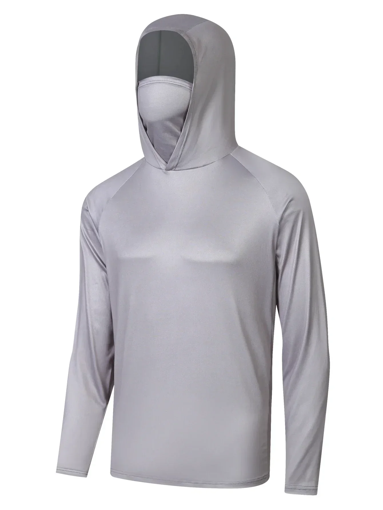 Мужская дышащая толстовка с длинным рукавом УФ-защитой