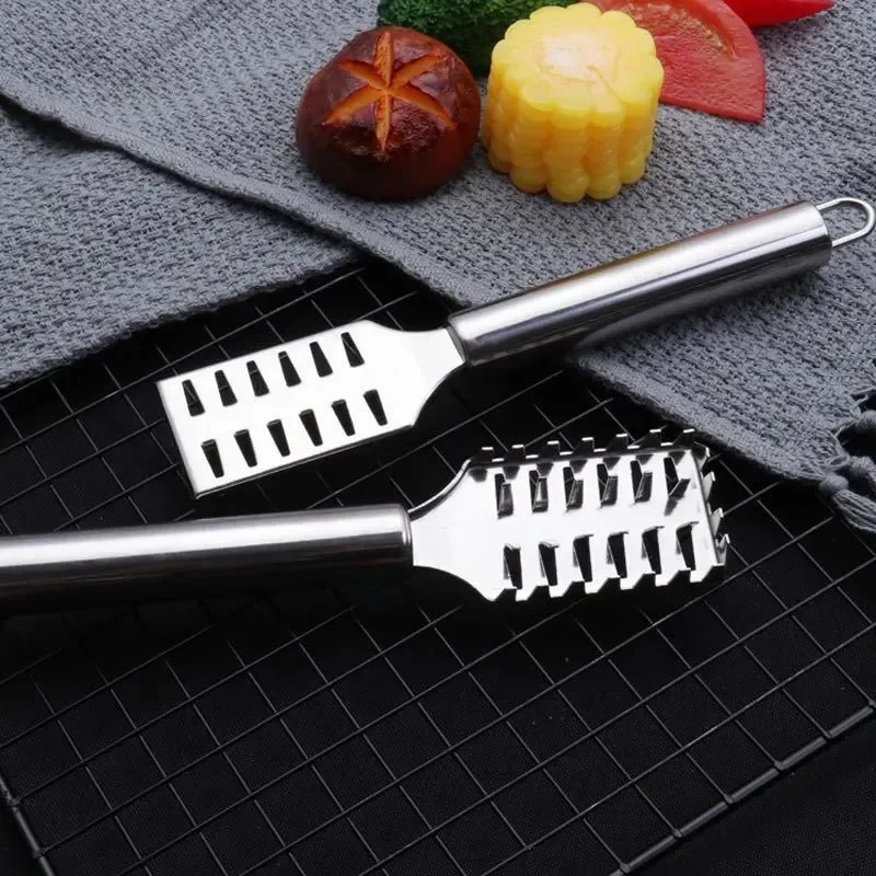 

Multi-function Stainless Steel Scale Scraper Fish Scale Planer Descaler Fish Kill Tool Kitchen Utensils Knife Kitchen Tools
